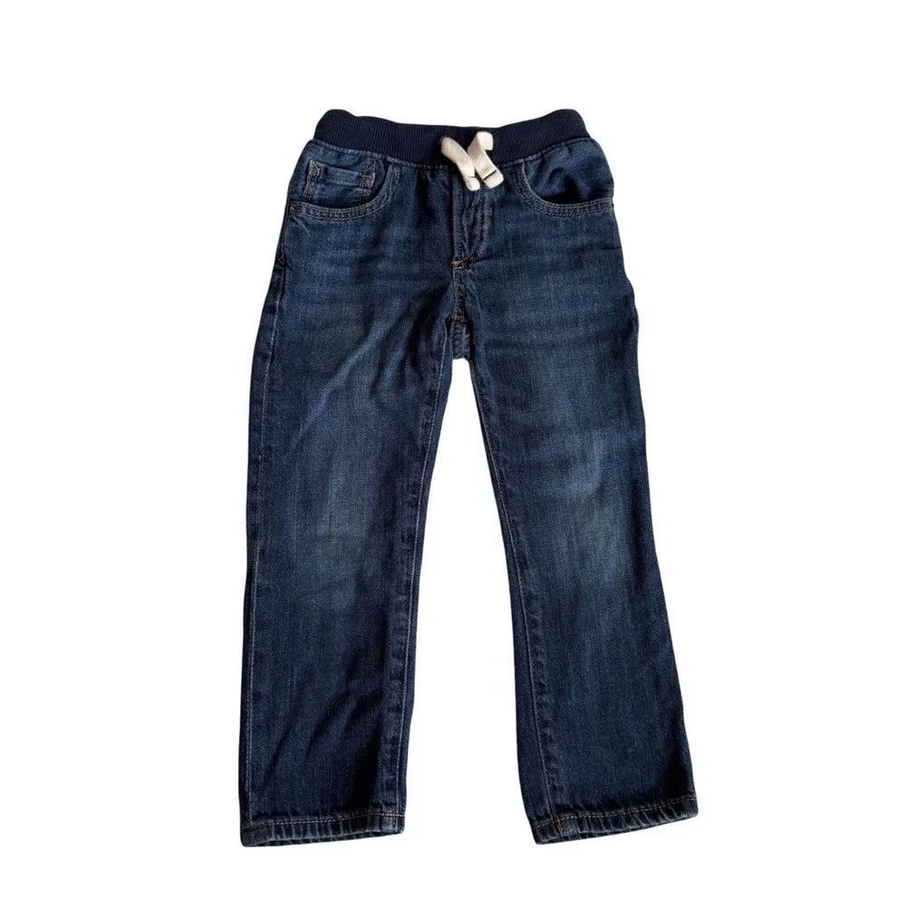 Gap Denim Jeans Blue Slim Pull-On Elastic Waist Toddler Boy 4T